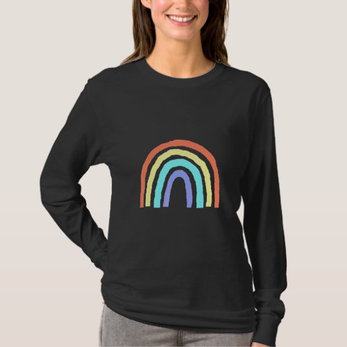 Boho Rainbow Pride Lbgtqia  T_Shirt