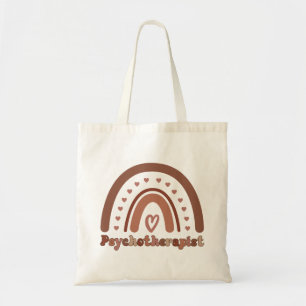 Boho Rainbow Psychotherapist Therapist Tote Bag