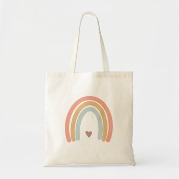 Boho Rainbow Tote Bag by coffeecatdesigns at Zazzle