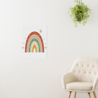 Boho Rainbow Wall Art Decor Foam Board