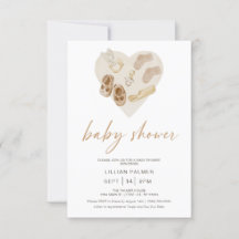 Boho Rainbow Watercolor Baby Shower Invitation