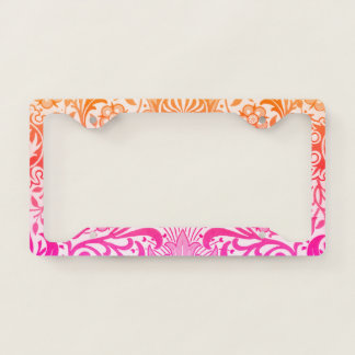 Boho Rainbow William Morris License Plate Frame