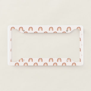 Boho Rainbows License Plate Frame