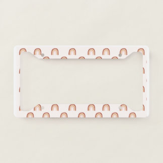 Boho Rainbows License Plate Frame