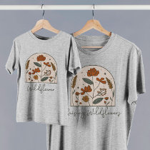 Boho Raising Wildflowers Mama  T-Shirt