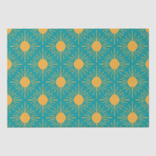 Boho Ray of Sun Turquoise Tissue Paper