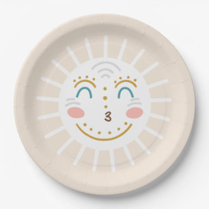 Boho Ray of Sunshine Paper Plates