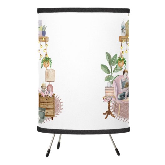 Boho Reading Room Tripod Lamp (Left)