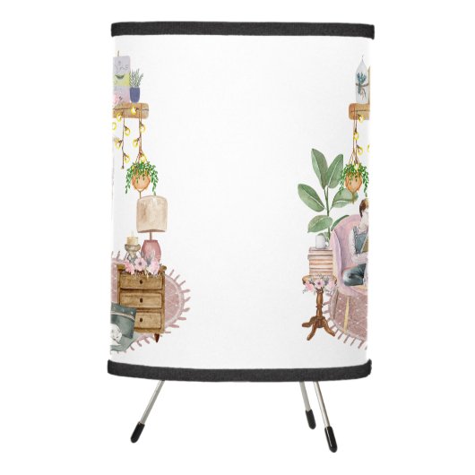 Boho Reading Room Tripod Lamp (Right)
