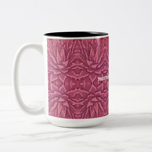 Boho Red Agave Affirmations Mug (Left)