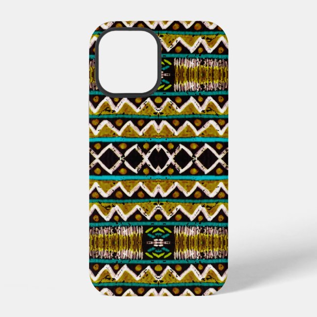 Boho repeat. Geometric seamless embroidery. Decora Iphone Case (Back)