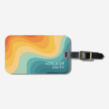Boho Retro Classic Color Wave Minimalist