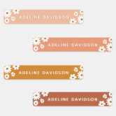 Small Monster Truck Kids Name Labels