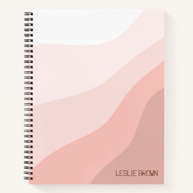 Boho Retro Designed Spiral Notebook (Front)