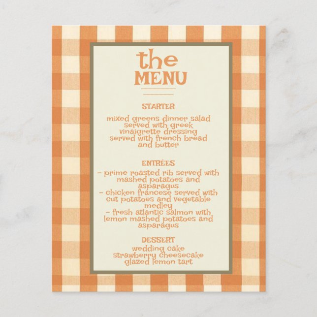 Boho Retro Groovy Colorful Wavy Wedding Menu (Front)