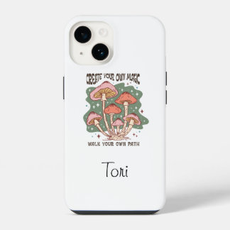 Boho Retro Inspirational QuoteCreate Your Own Magi iPhone 14 Case