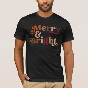 Boho Retro Merry and Bright T-Shirt