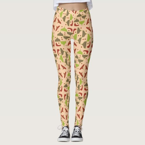 Boho Retro Modern Graphic Leggings