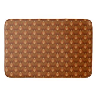 Boho Retro Pattern in 70s Style Bath Mat
