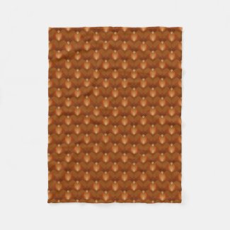 Boho Retro Pattern in 70s Style Fleece Blanket