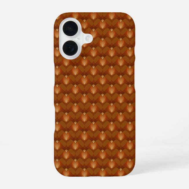 Boho Retro Pattern in 70s Style iPhone Case (Back)