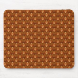 Boho Retro Pattern in 70s Style Mouse Pad