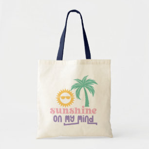 Boho Retro Summer Quote Tote Bag