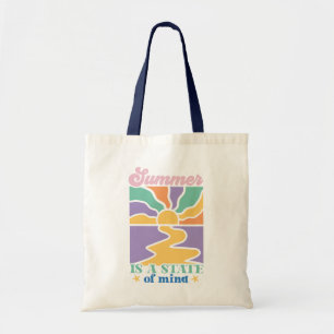 Boho Retro Summer Quote Tote Bag