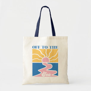 Boho Retro Summer Quote Tote Bag
