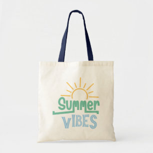 Boho Retro Summer Quote Tote Bag