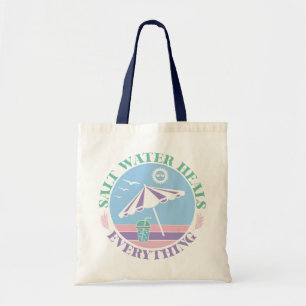 Boho Retro Summer Quote Tote Bag