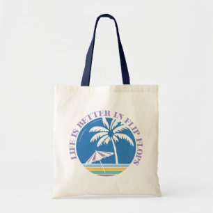 Boho Retro Summer Quote Tote Bag