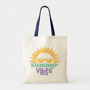 Boho Retro Summer Quote Tote Bag