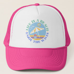 Boho Retro Summer Quote Trucker Hat
