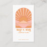 Boho Retro Sunrise  Business Card