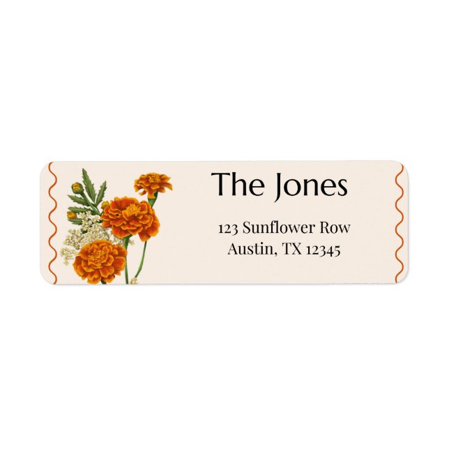 Boho Return Address Label (Front)
