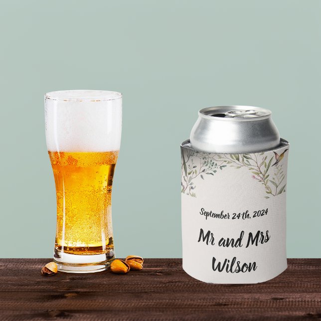 BOHO Ring of Flowers and Branches Can Cooler (Creator Uploaded)