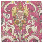 boho rococo pink fabric