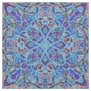 Boho-romantic colored mandala ornament arabesque fabric