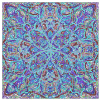 Boho-romantic colored mandala ornament arabesque fabric