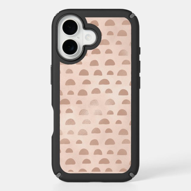 Boho Rose Gold Shapes Abstract Speck iPhone Case (Front)