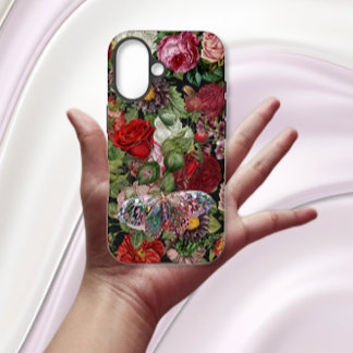 Boho Roses & Butterfly iPhone 16 Case