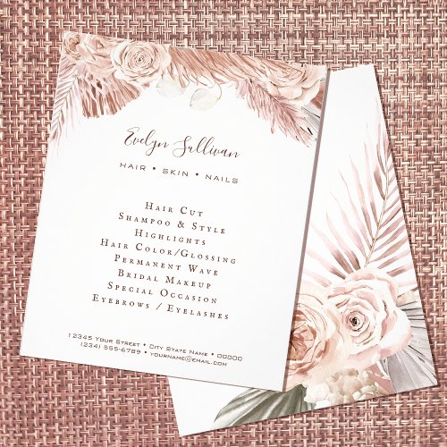 Boho roses flyer