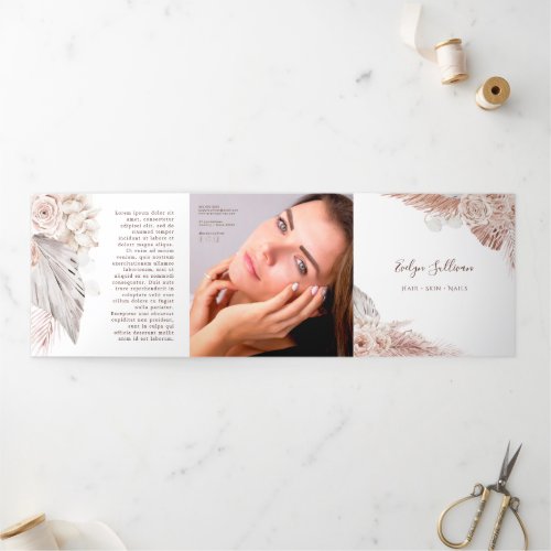 Boho roses Trifold Brochure