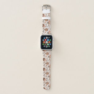 Boho Rustic Chic Floral Apple Watch Band