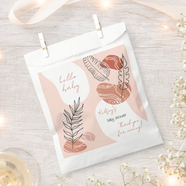 Boho Rustic Desert Southwest Baby Shower Favor Bag (Clipped)