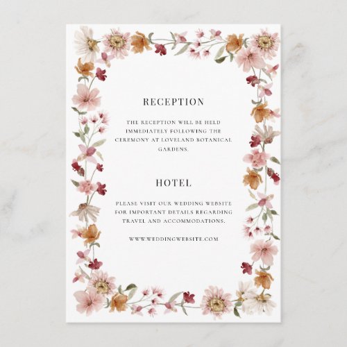 Boho Rustic Enclosure Card