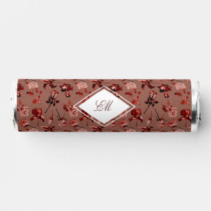 Boho Rustic Garden Autumn Brown Monogram Wedding Breath Savers® Mints