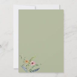 Boho Rustic Garden Wildflowers Bridal Shower Invitation | Zazzle
