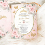 Boho Rustic Pampas Blush Pink Floral Quinceañera Invitation<br><div class="desc">Personalize this boho chic Quinceañera invitation with your own wording easily and quickly, simply press the customize it button to further re-arrange and format the style and placement of the text.  Featuring elegant watercolor blush pink flowers, soft delicate sage greenery and earthy tone pampas grass. Matching items available in store!...</div>